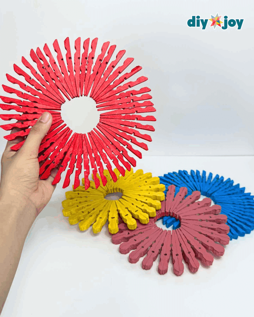 Cute Handmade Clothespin Trivet