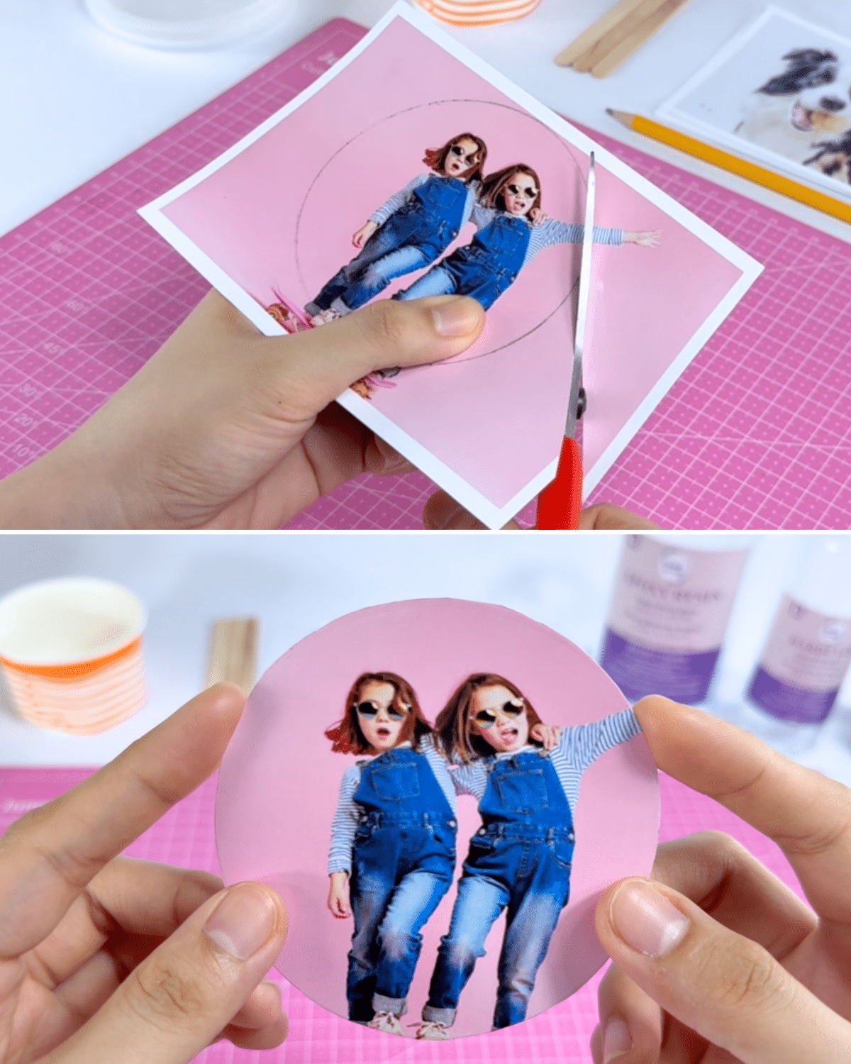 DIY Personalized Photo Resin Coaster