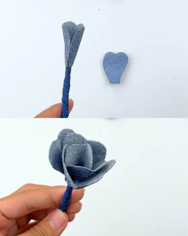 How To Make Denim Roses - DIY Denim Crafts - DIY Joy