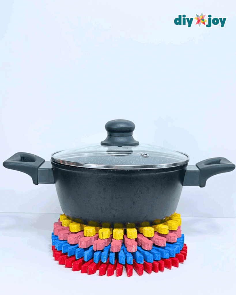 Fun Clothespin Trivet Kitchen Craft