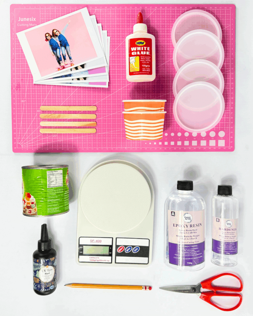 Materials for Photo Resin Coaster