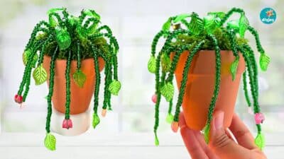 Viral Beaded Plant Tutorial Diy Joy