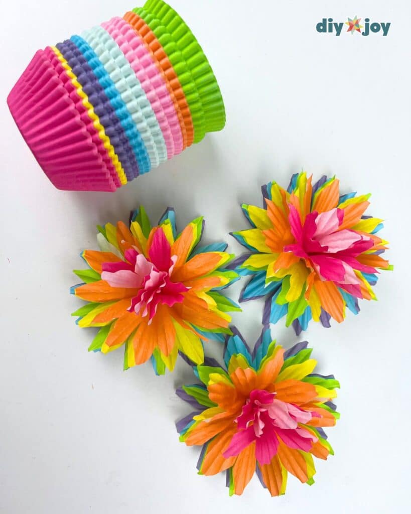 cupcake liner paper flower