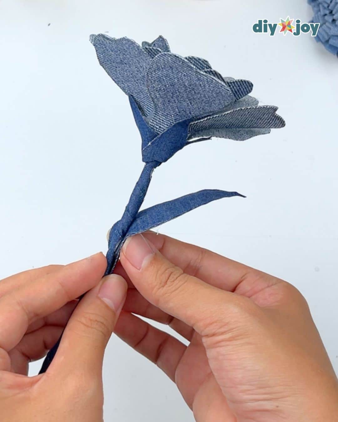 diy fabric flower idea