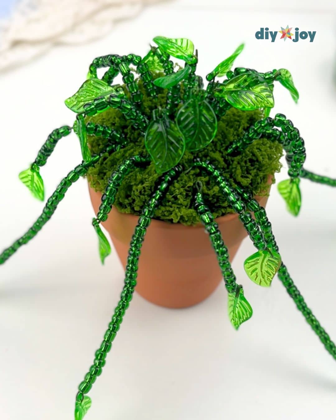tiny beaded vine plant tutorial