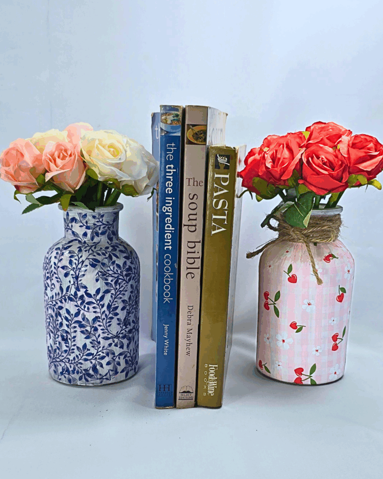 DIY Decoupage Vase Using Napkin Paper - DIY Joy