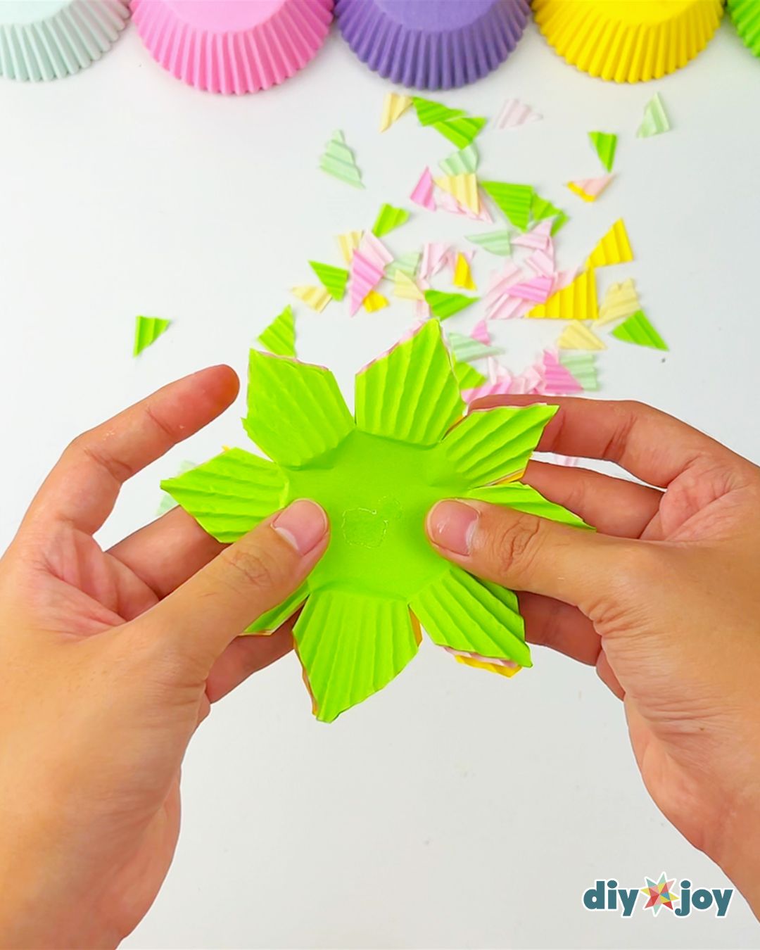 Easy paper flowers with stem