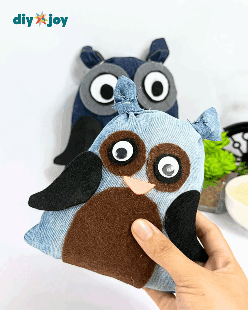 How to Make Stuffed Denim Owl