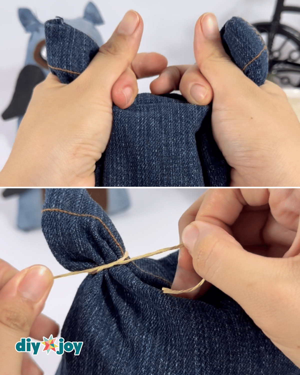 Step-by-Step Denim Owl