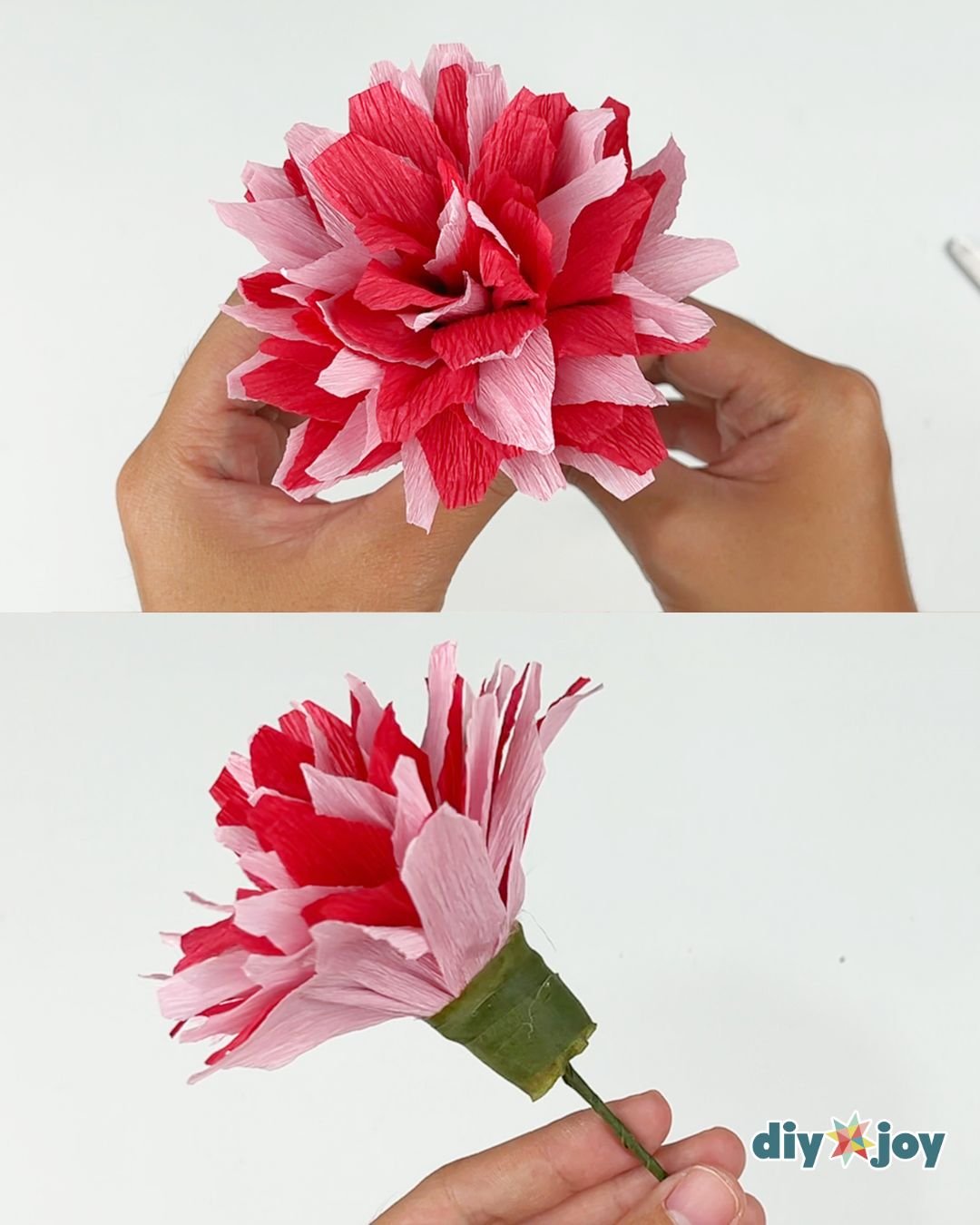 crepe paper flower craft