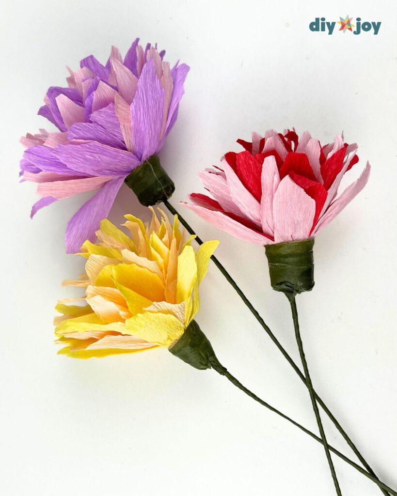 crepe paper flower tutorial