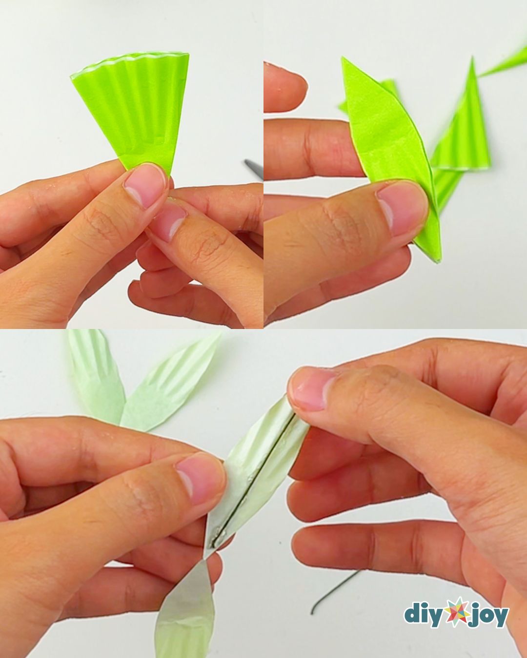 easy cupcake liner flower tutorial
