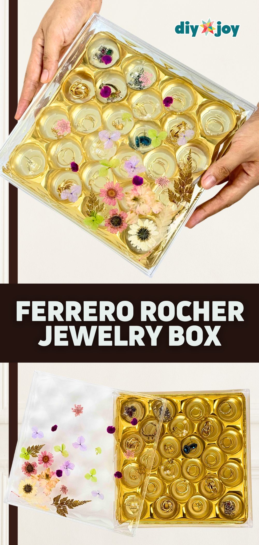 Creative Jewelry Storage Idea Using a Ferrero Rocher Box