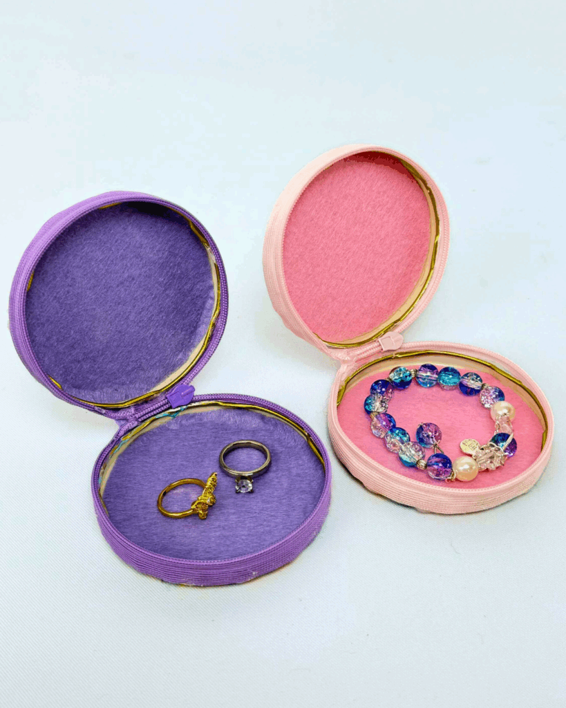 DIY Nail Polish Marbled Jewelry Purse