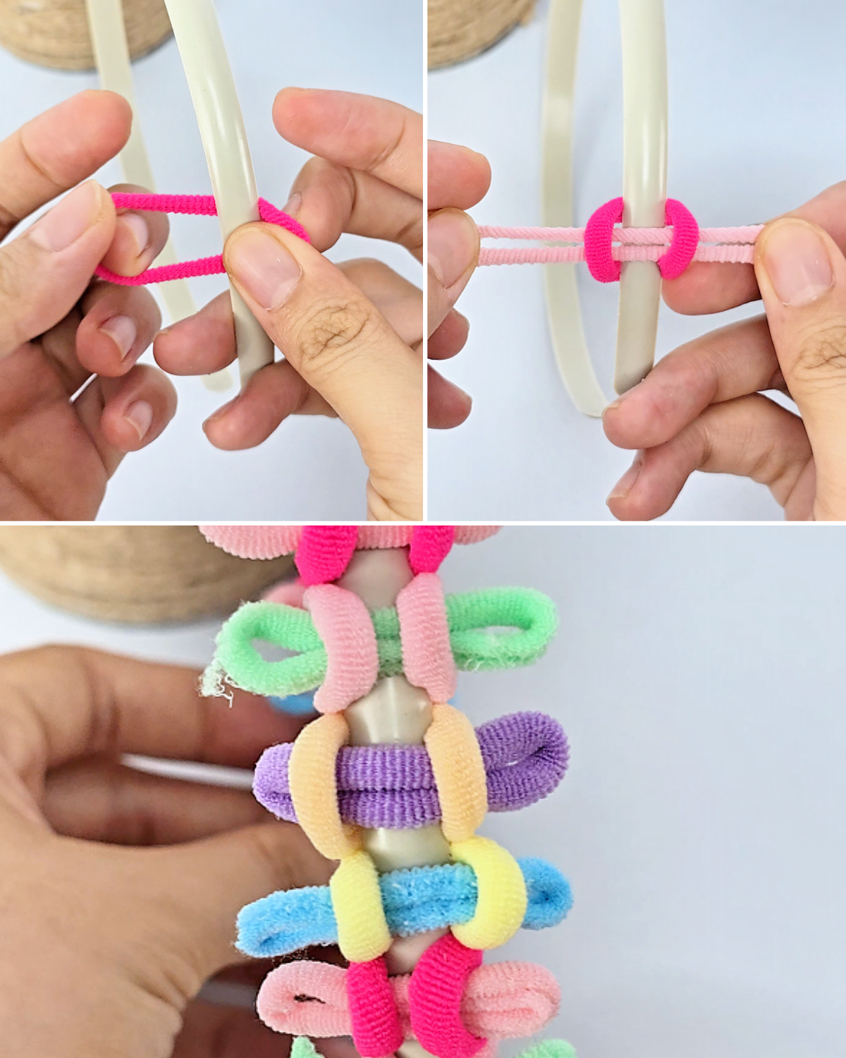 DIY Woven Hair Tie Headband