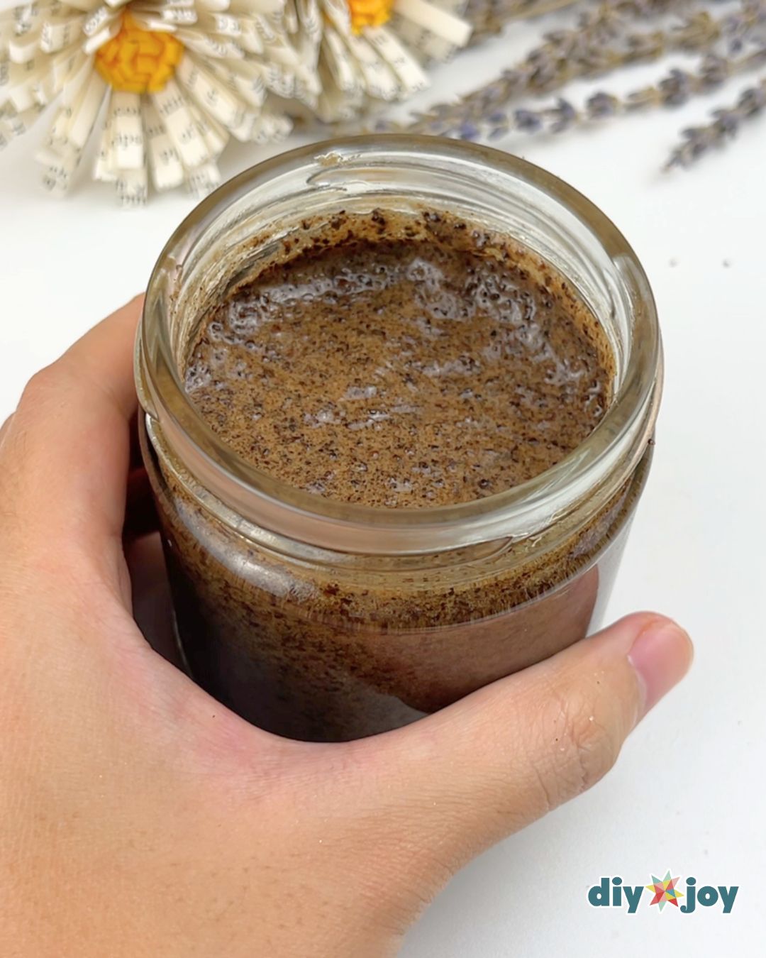 DIY coffee scrub