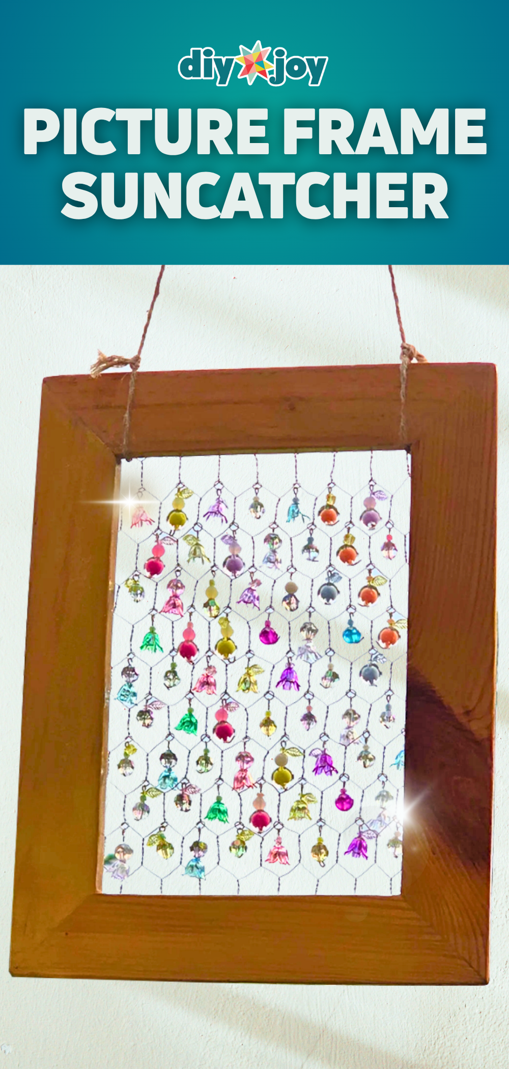Easy Picture Frame Suncatcher
