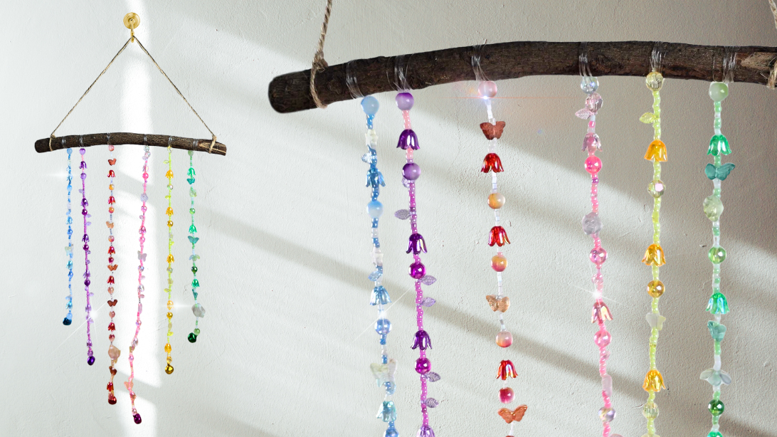 DIY room decor ideas — easy diy beaded wind chime, easy step-by-step tutorial