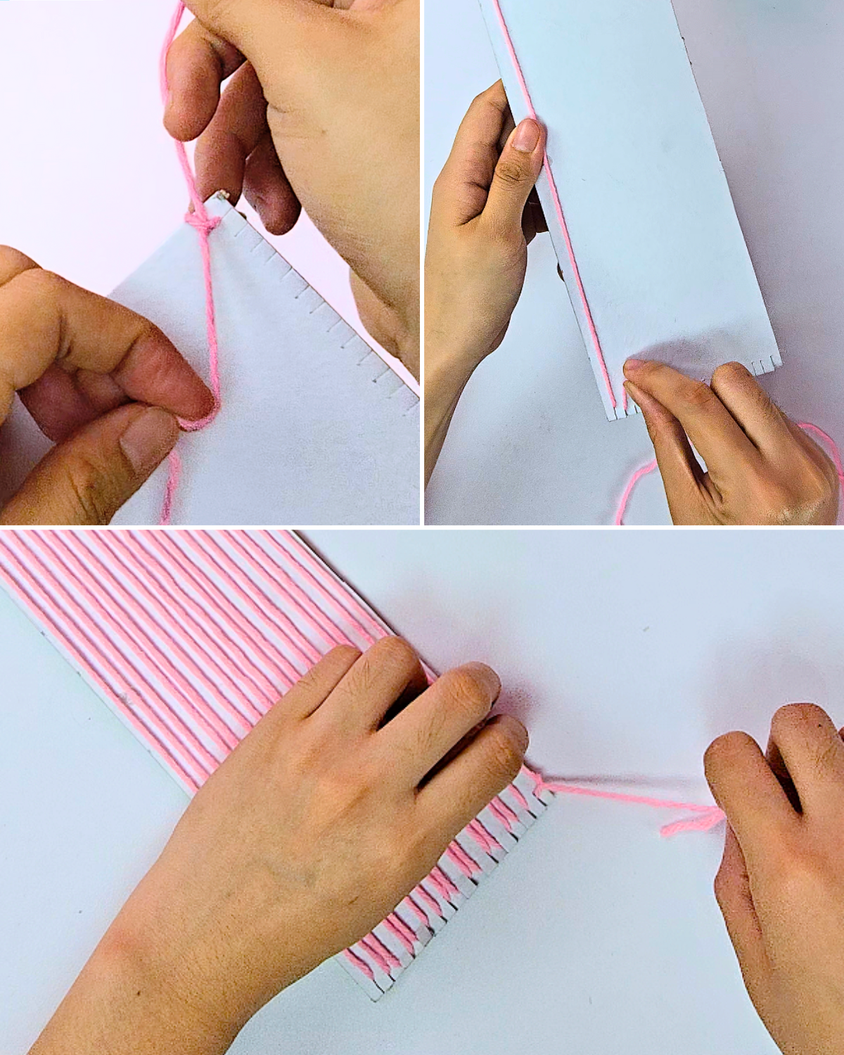 Easy Woven Yarn Mug Cozy