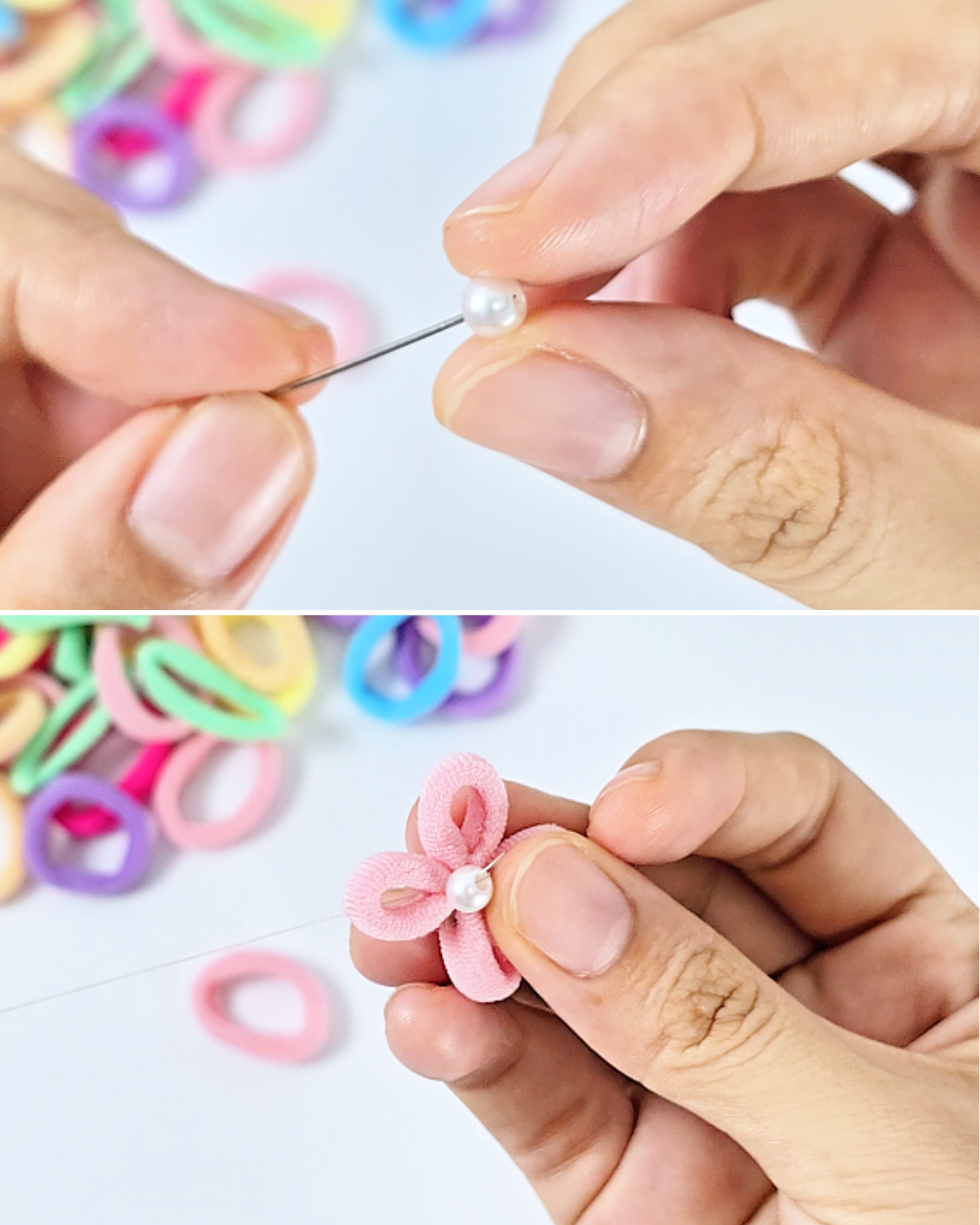 Handmade Hair Tie Ring for Beginners