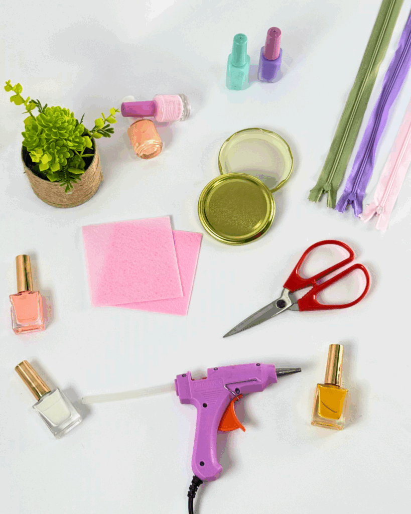 Materials for Marbled Jewelry Purse