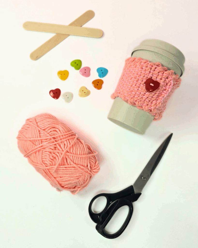 Materials for Woven Yarn Mug Cozy