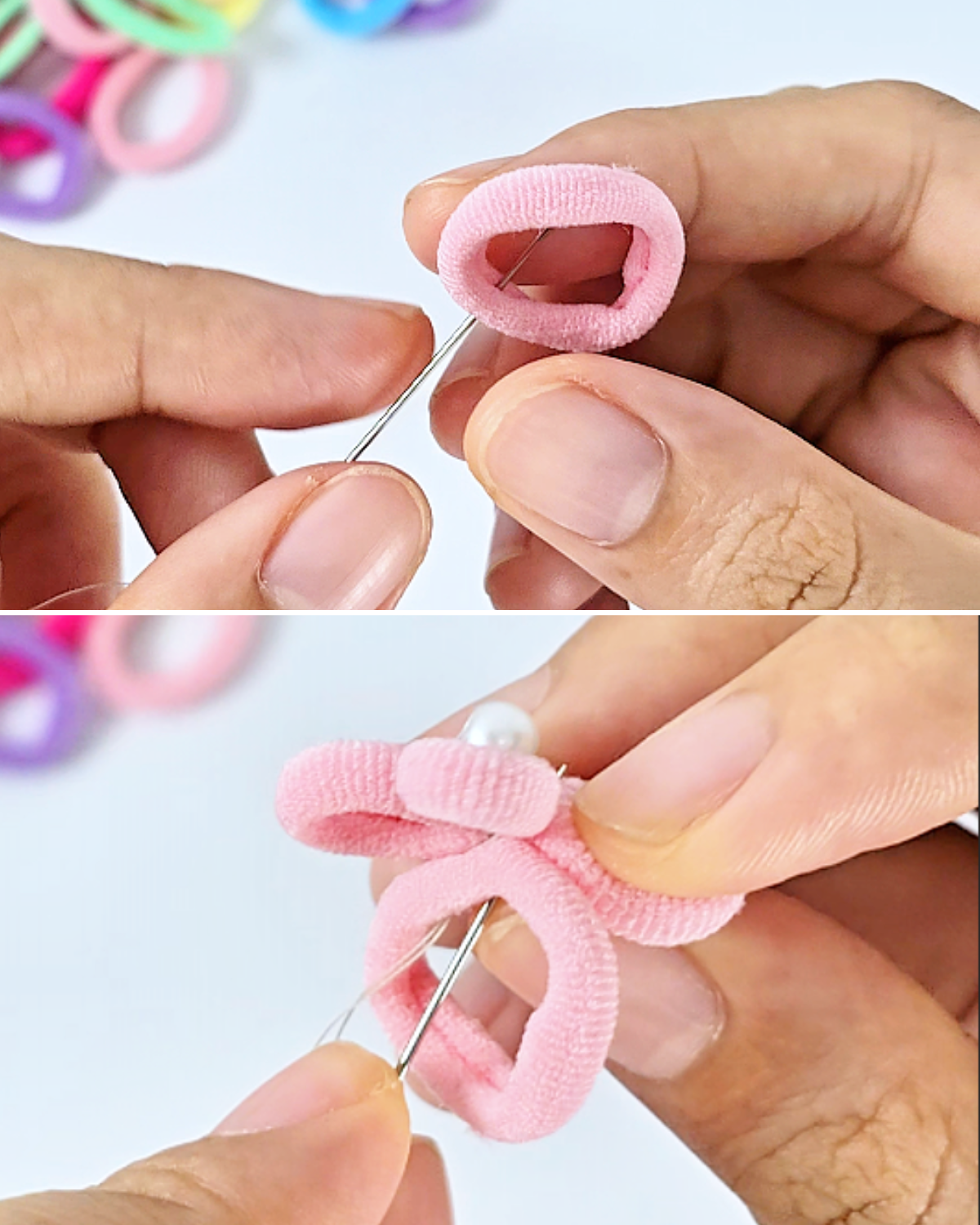 Simple Hair Tie Ring Tutorial