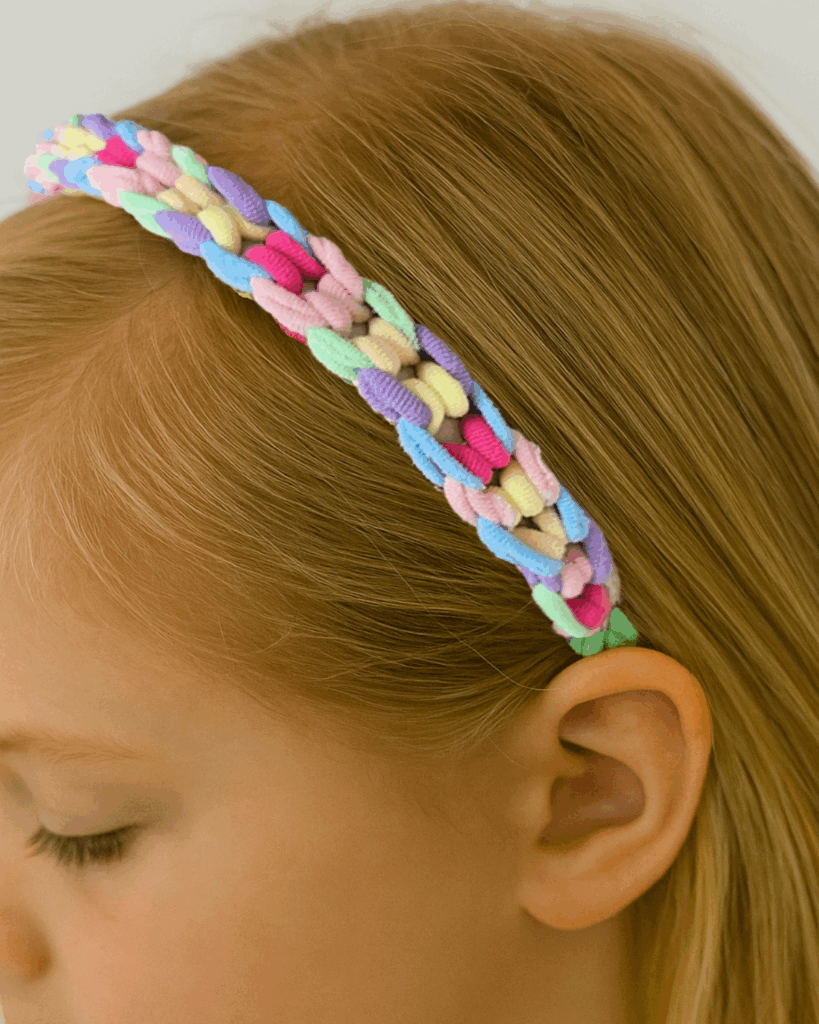 Step-by-Step Hair Tie Headband