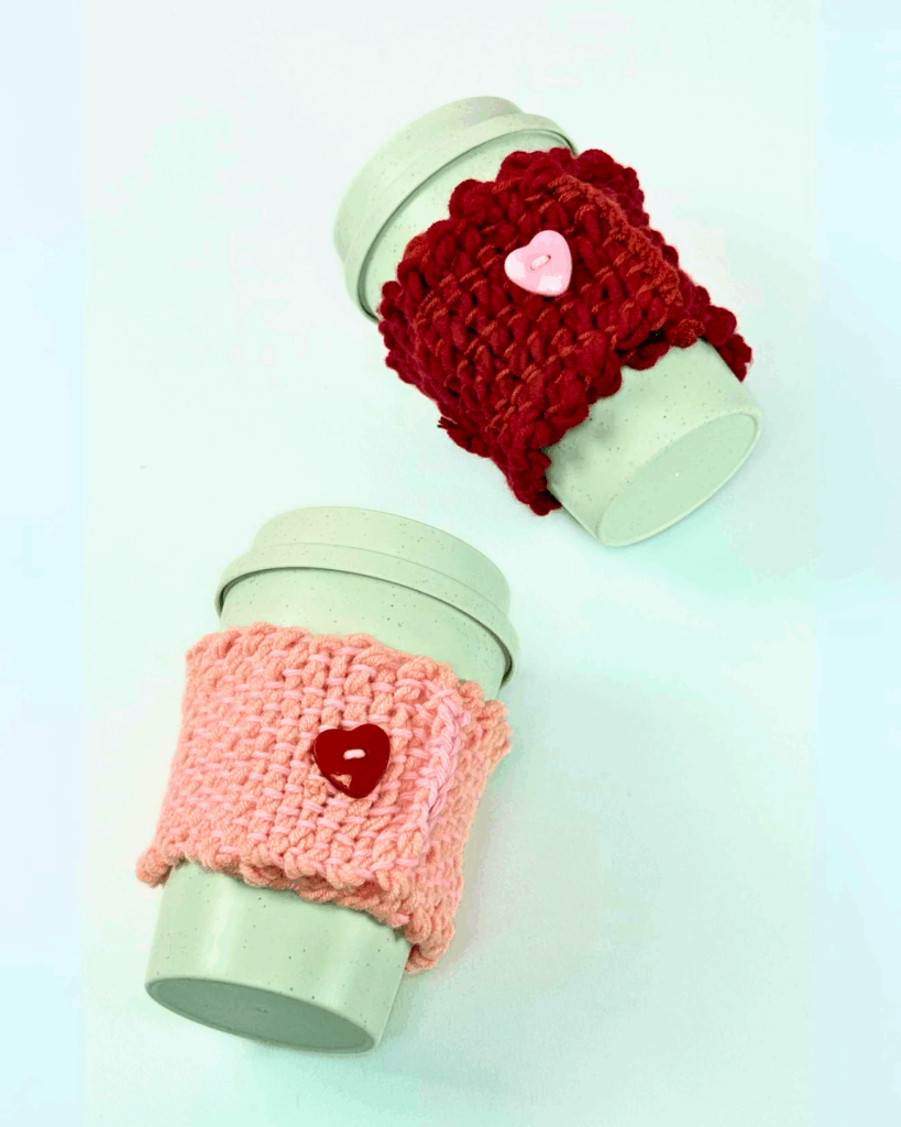 Step-by-Step Woven Yarn Mug Cozy