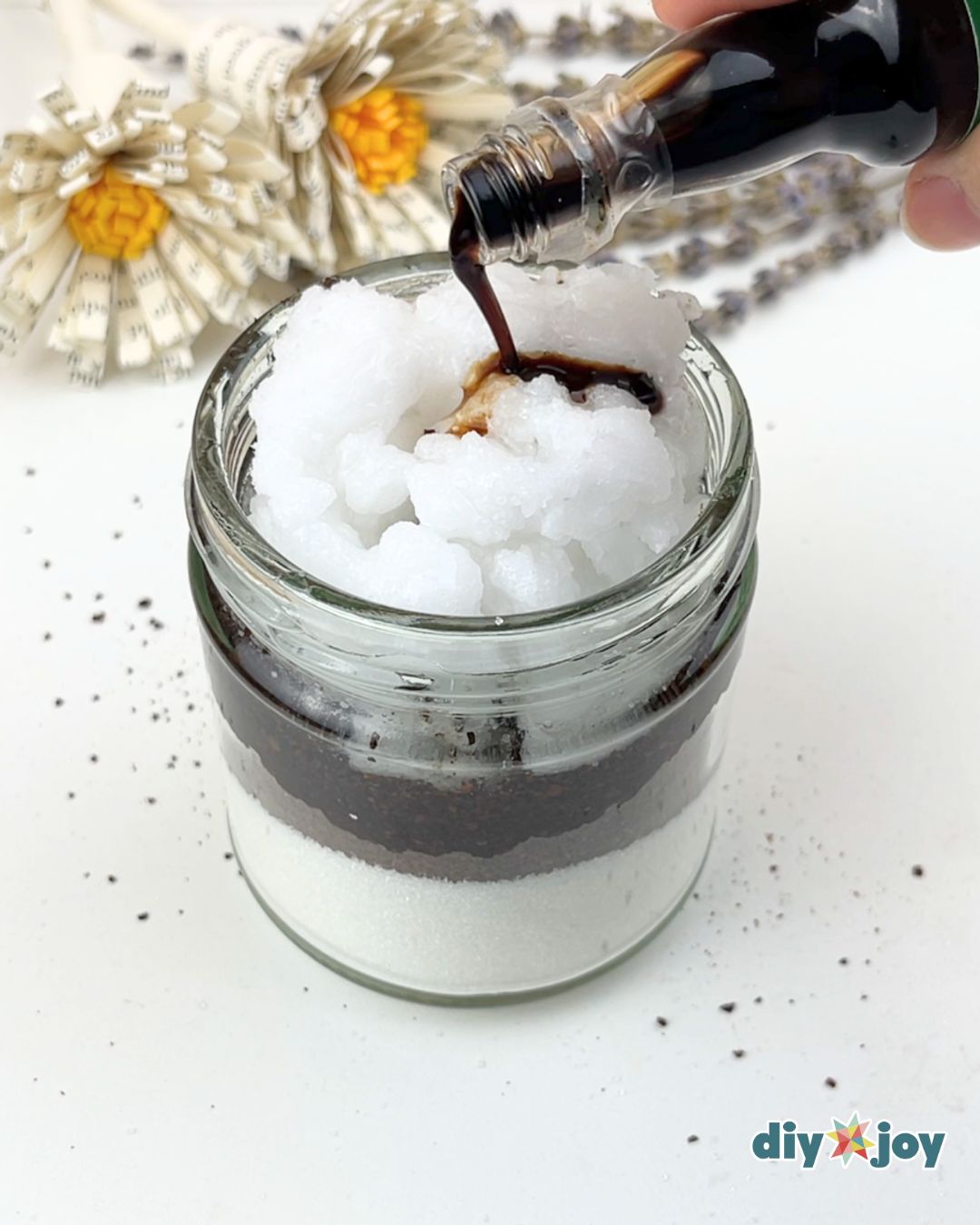 coffee and sugar scrub DIY