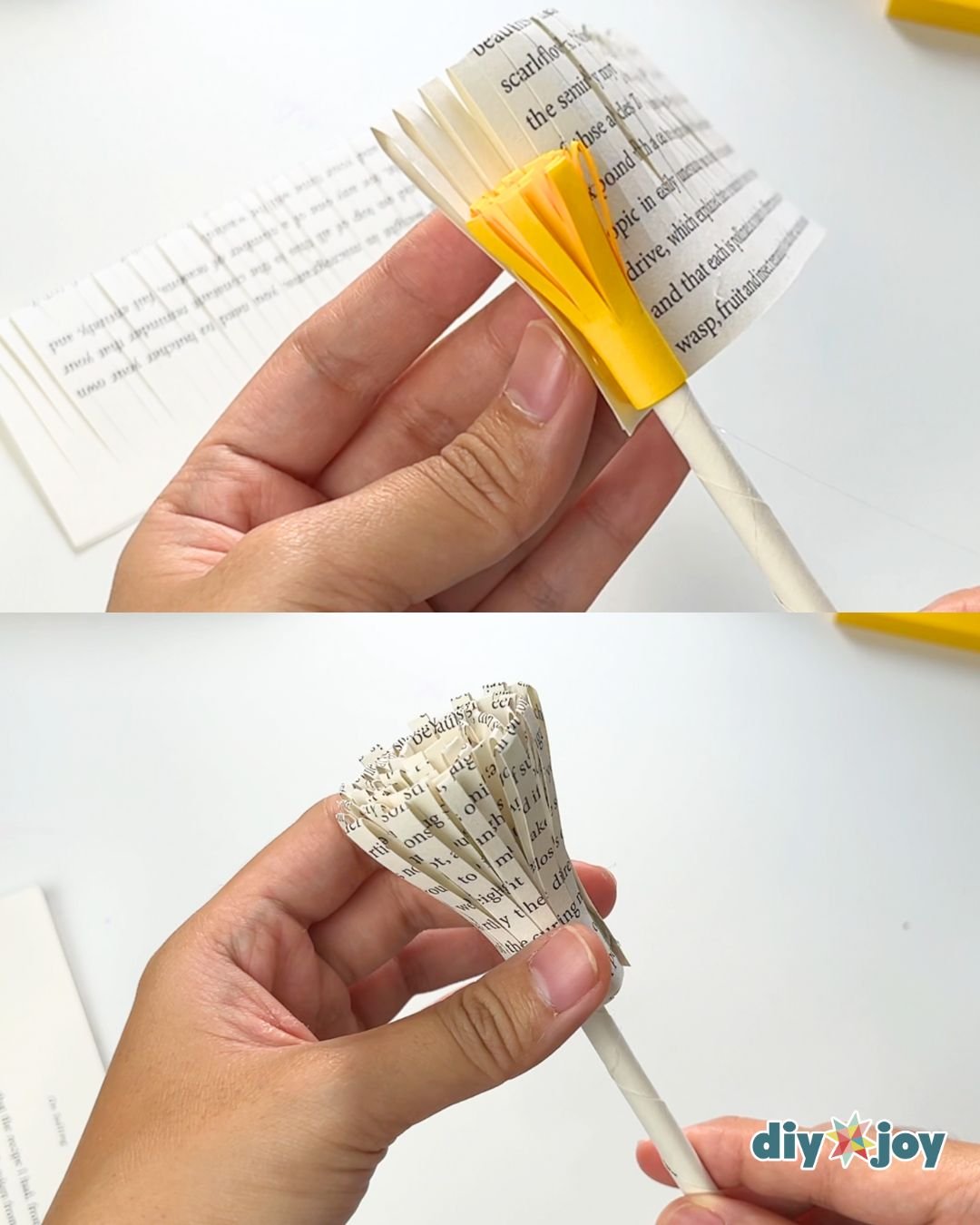 easy book page crafts