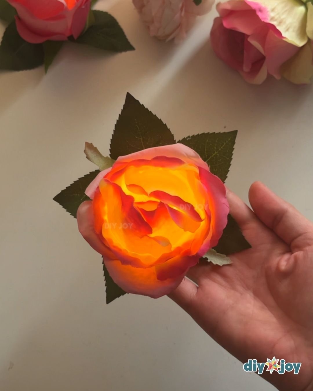 easy flower light tutorial