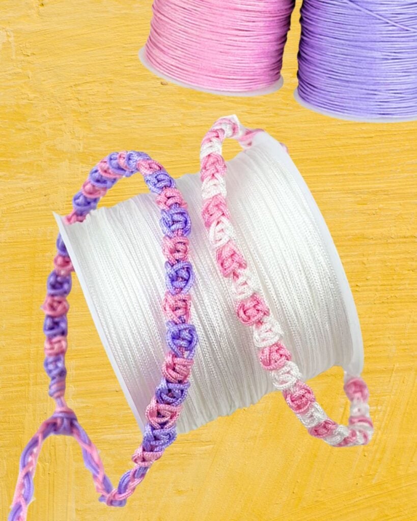 quick macrame bracelet