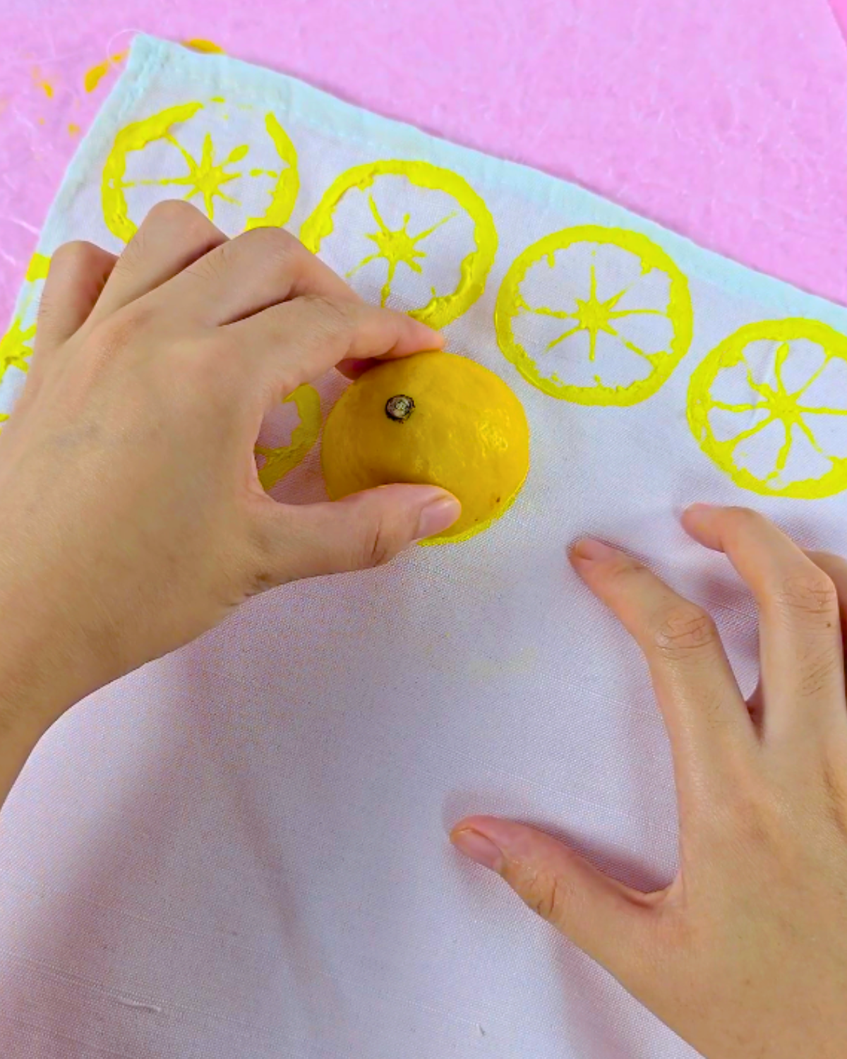 Easy Hand-Painted Tea Towel Tutorial