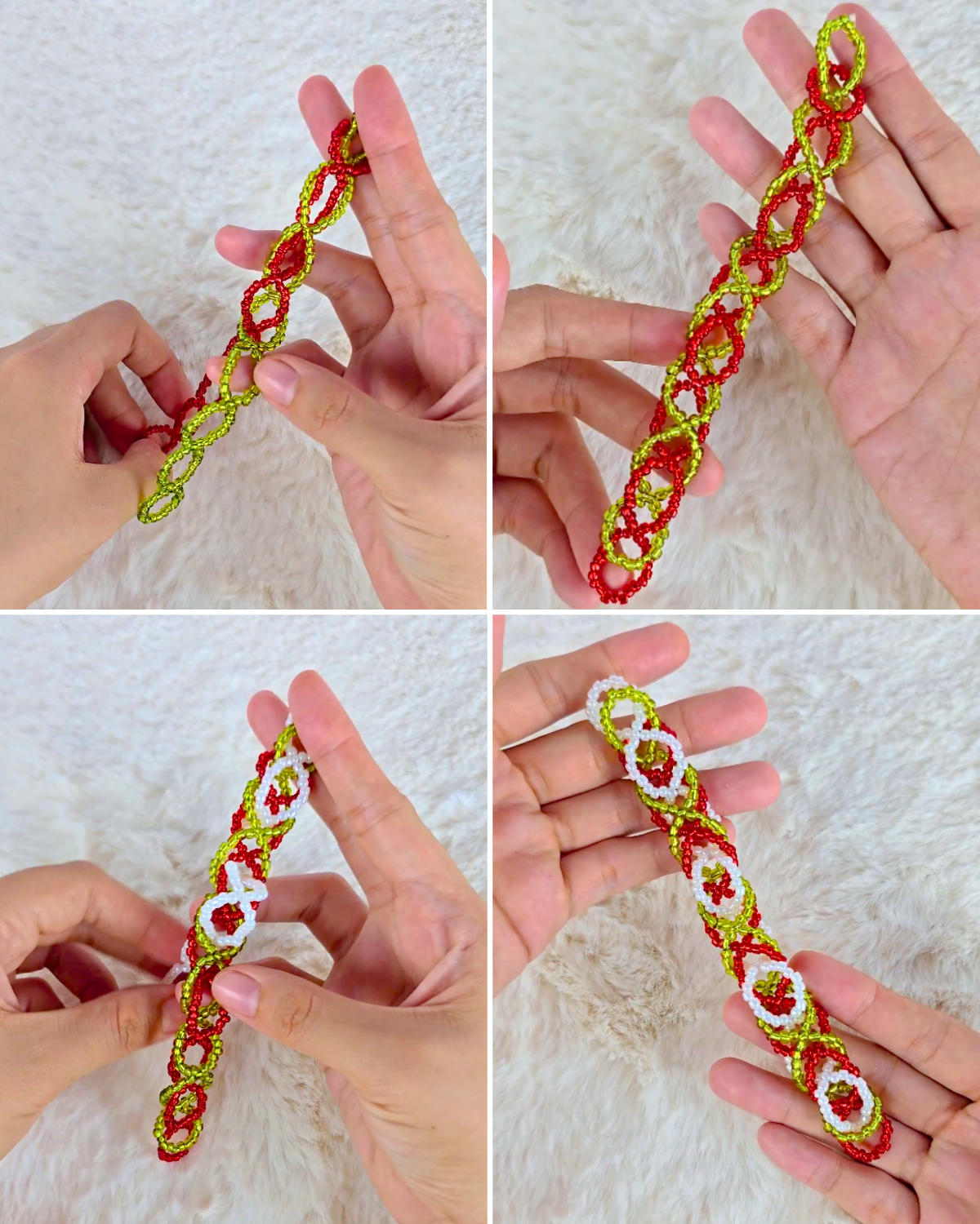 Simple Beaded Bracelet Tutorial