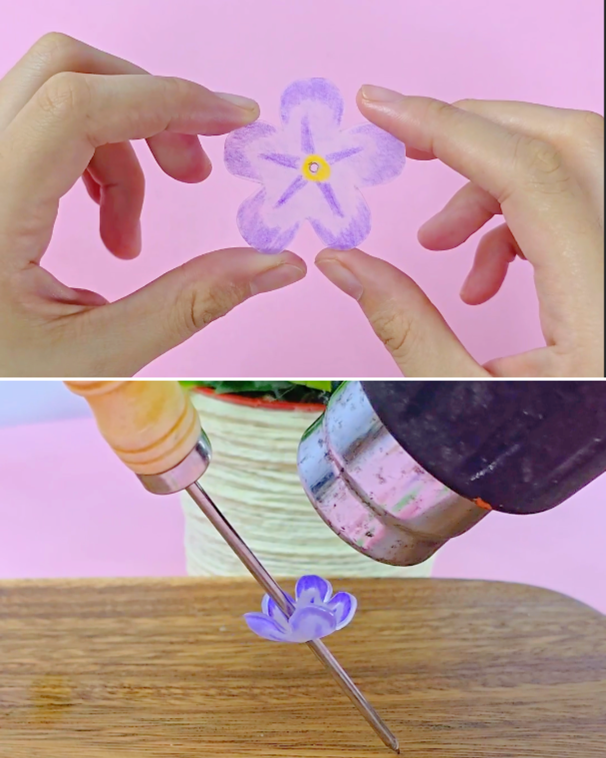 Simple Shrinky Dink Flower Bracelet
