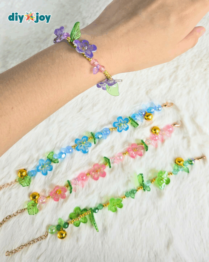 Step-by-Step Shrinky Dink Flower Bracelet