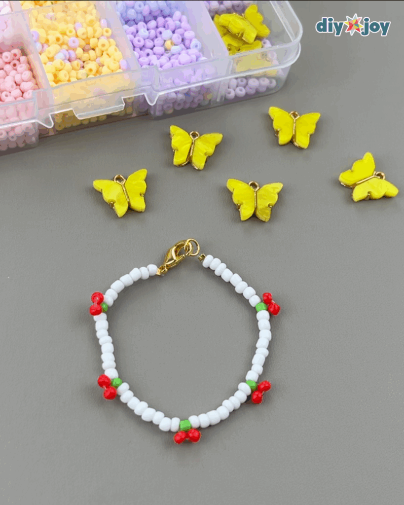 cherry friendship bracelet