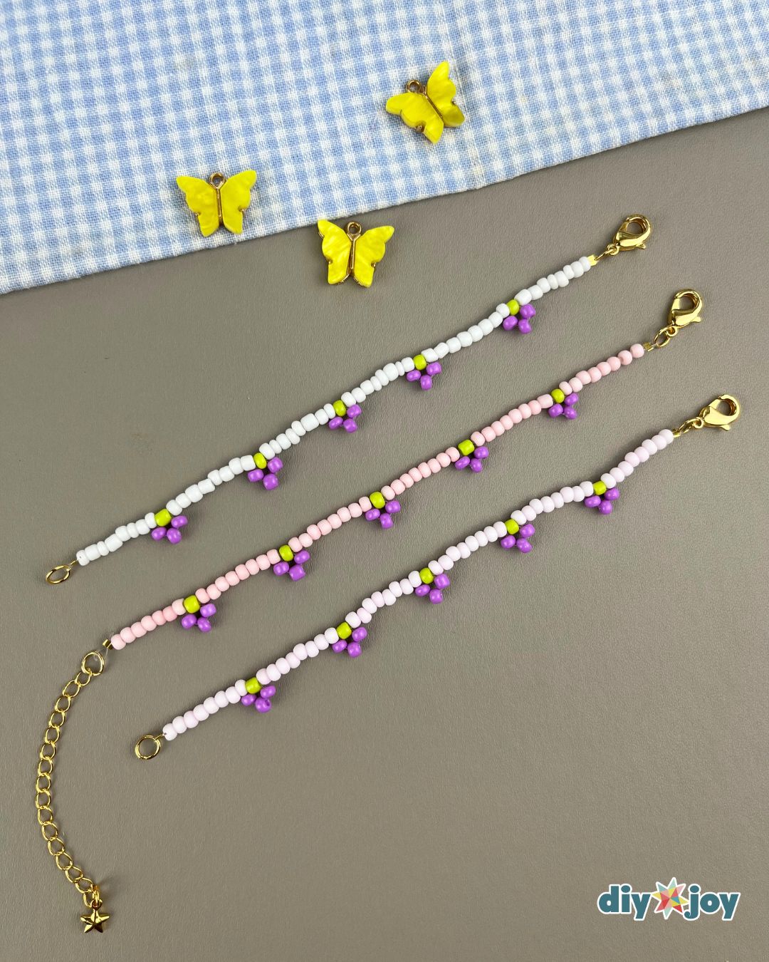 handmade grape bracelet