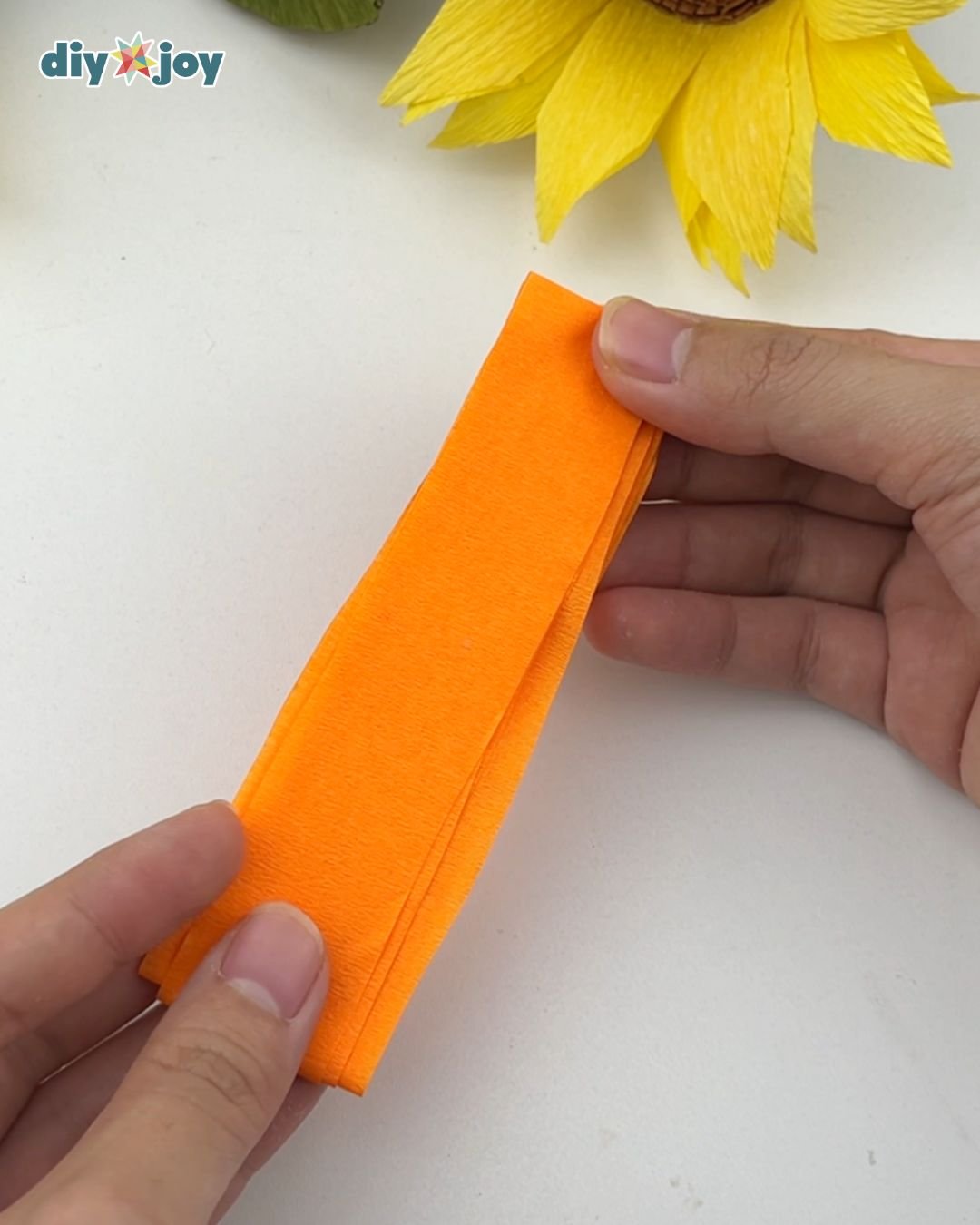 marigold crepe paper