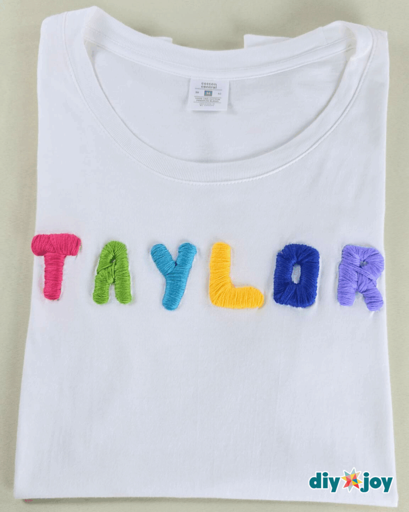 Beginner-Friendly T-Shirt Name Embroidery Tutorial