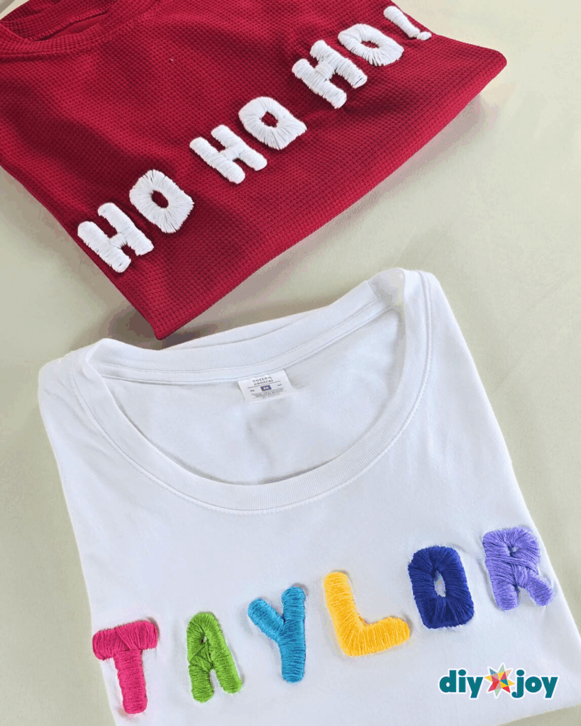 Cute T-Shirt Name Embroidery