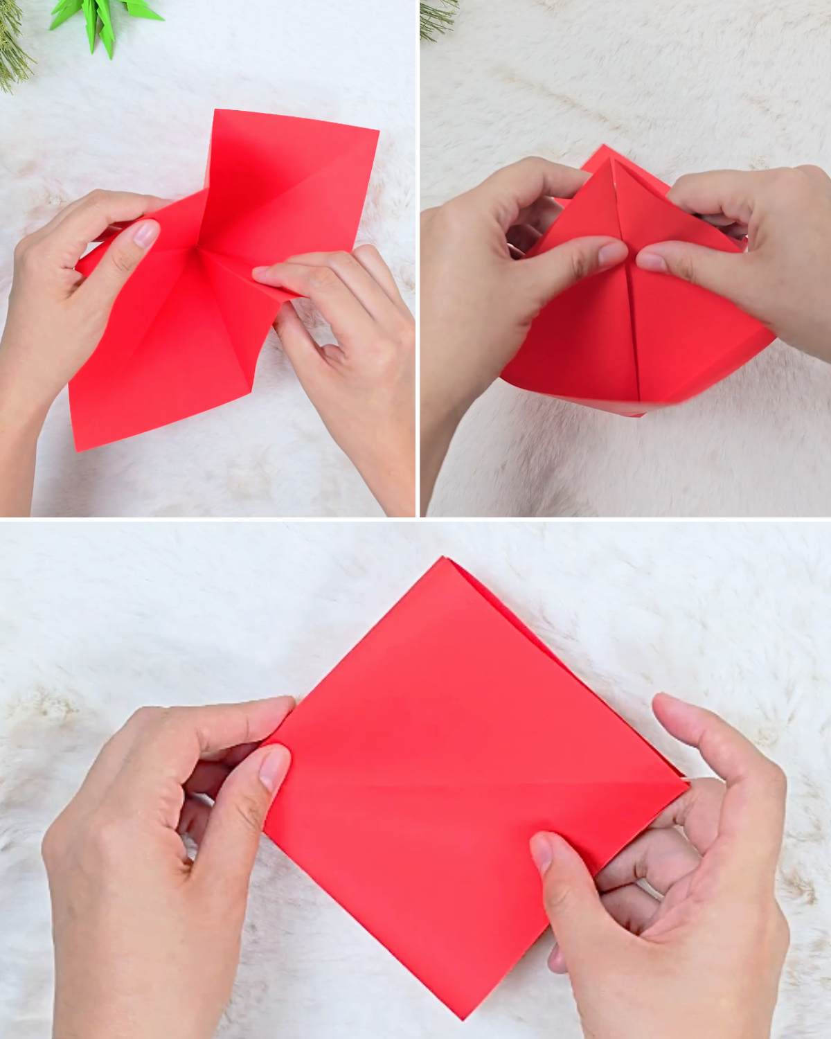 DIY 3D Origami Christmas Tree