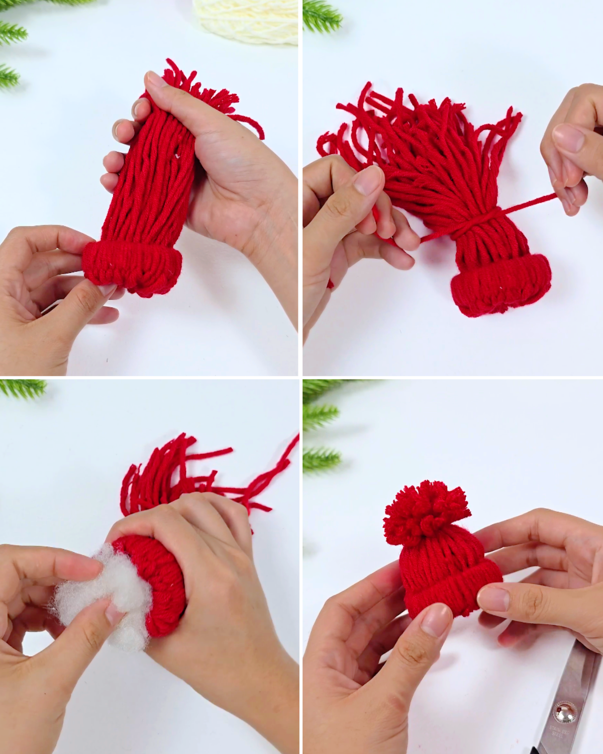 DIY 5-Minute Santa Gnome Ornament