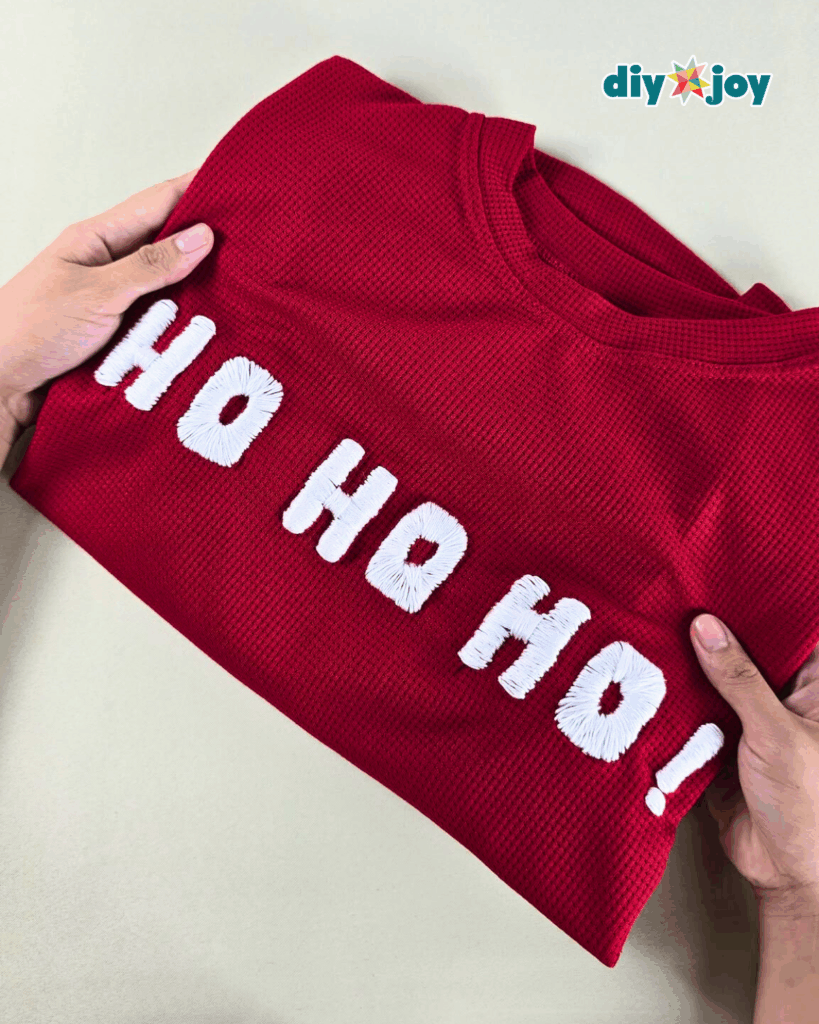 DIY Christmas Sweater Embroidery Tutorial