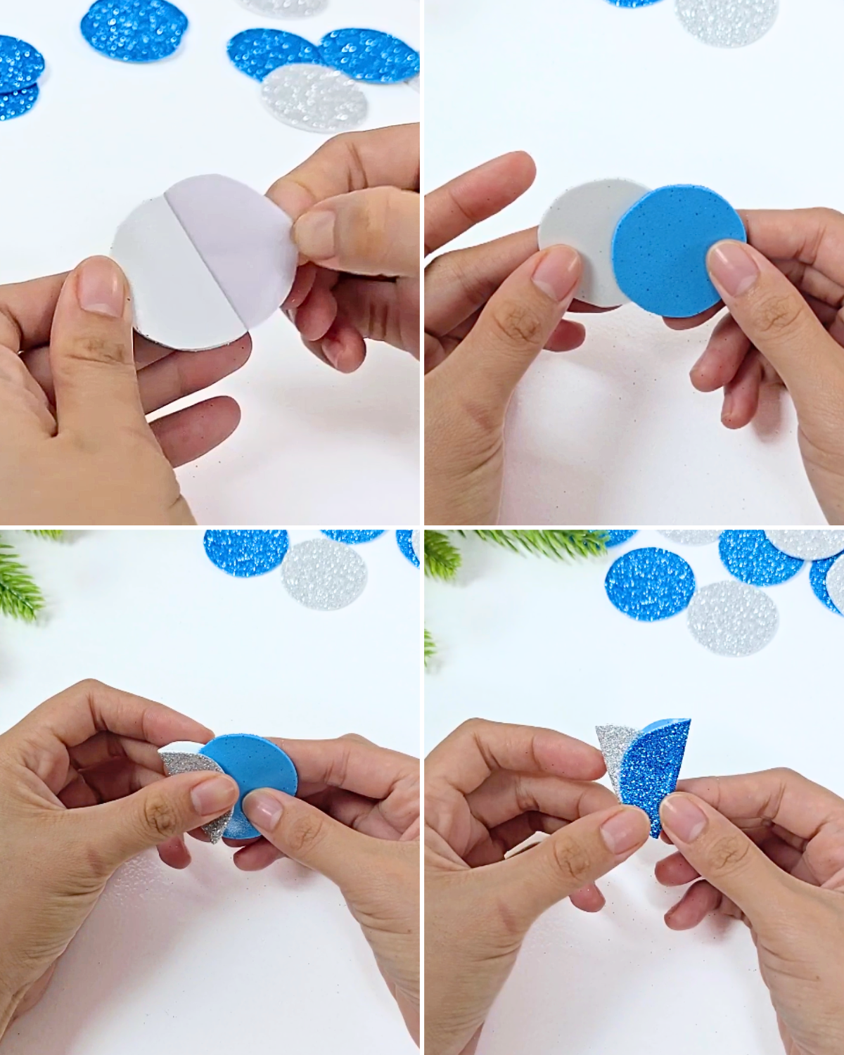 DIY Glitter Foam Ornament Tutorial