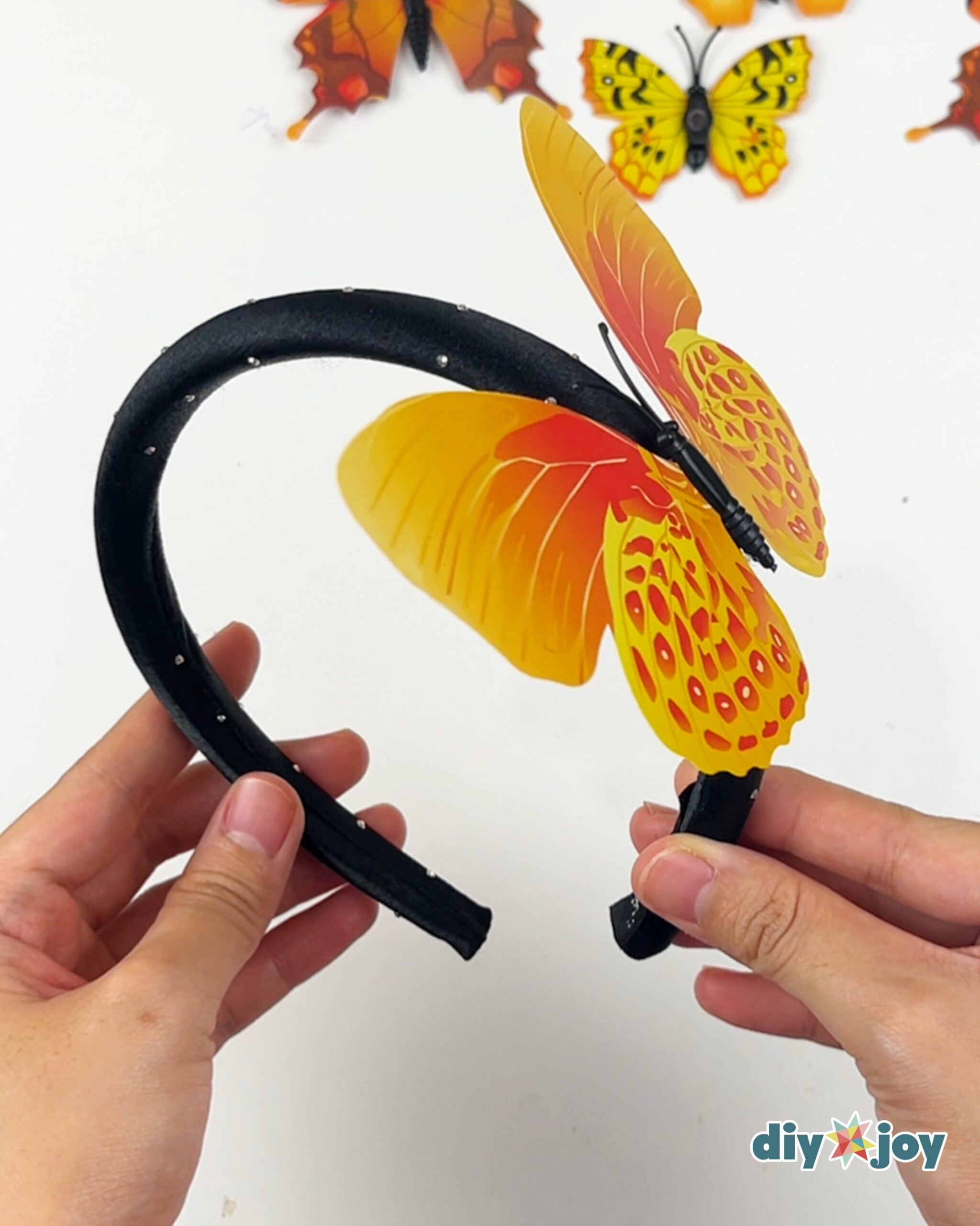 DIY butterfly headband