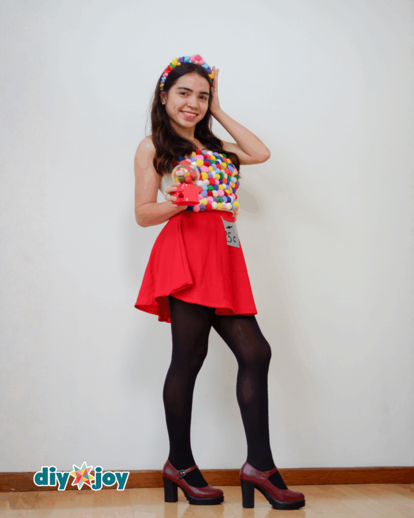 Easy Cute Gumball Machine Costume