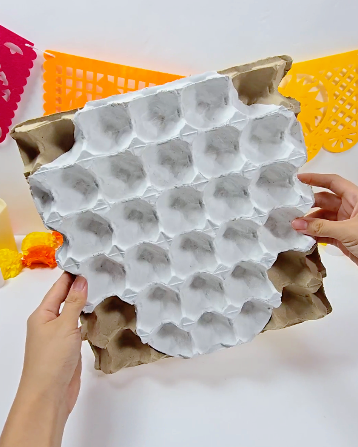 Easy Egg Tray Sugar Skull Craft for Beginners