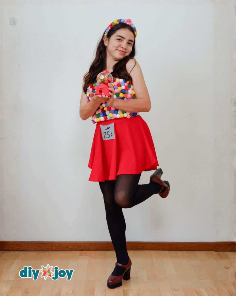 Easy Gumball Machine Costume for Girls